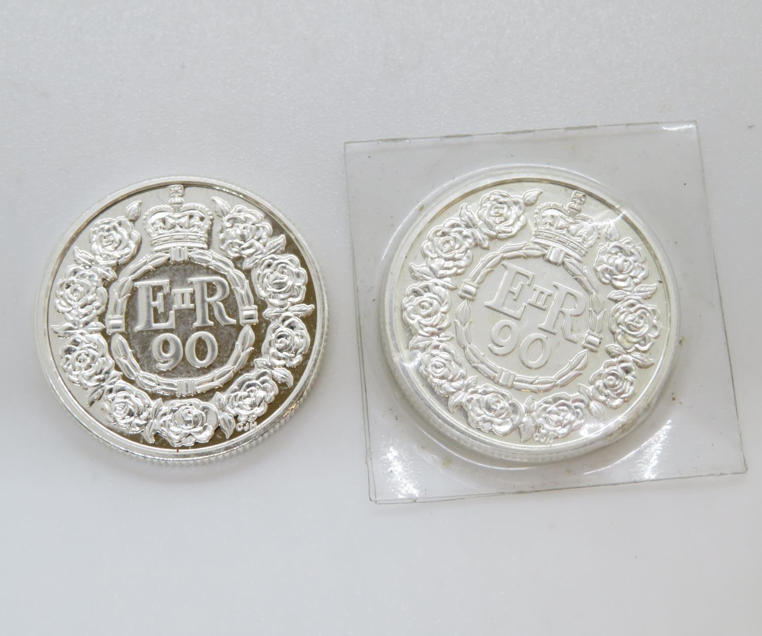 2x £20 pure silver 2016 coins