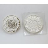 2x £20 pure silver 2016 coins