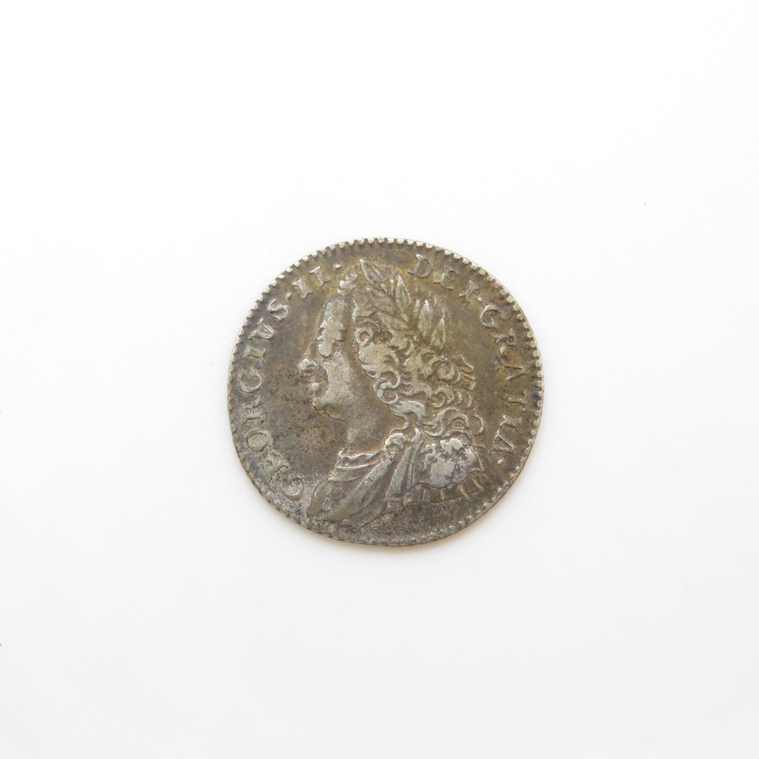 George II sixpence 1758 fine condition - Image 2 of 2