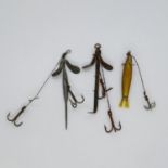 3x vintage Hardy fishing lures