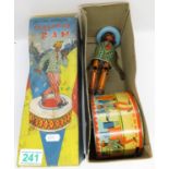 Boxed battery operated Strutting Sam - battery area perfect condition - probably never used