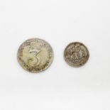 1763 George III and 1843 George III coins