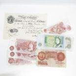 Selection of assorted banknotes