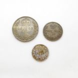 Extremely fine Maundy coins 1827 1903 4d and 1863 2d