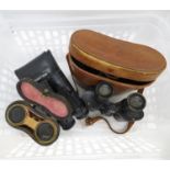 Selection of binoculars and opera glasses