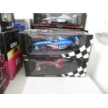 2x Formula 1 Racing Cars 1/18 scale