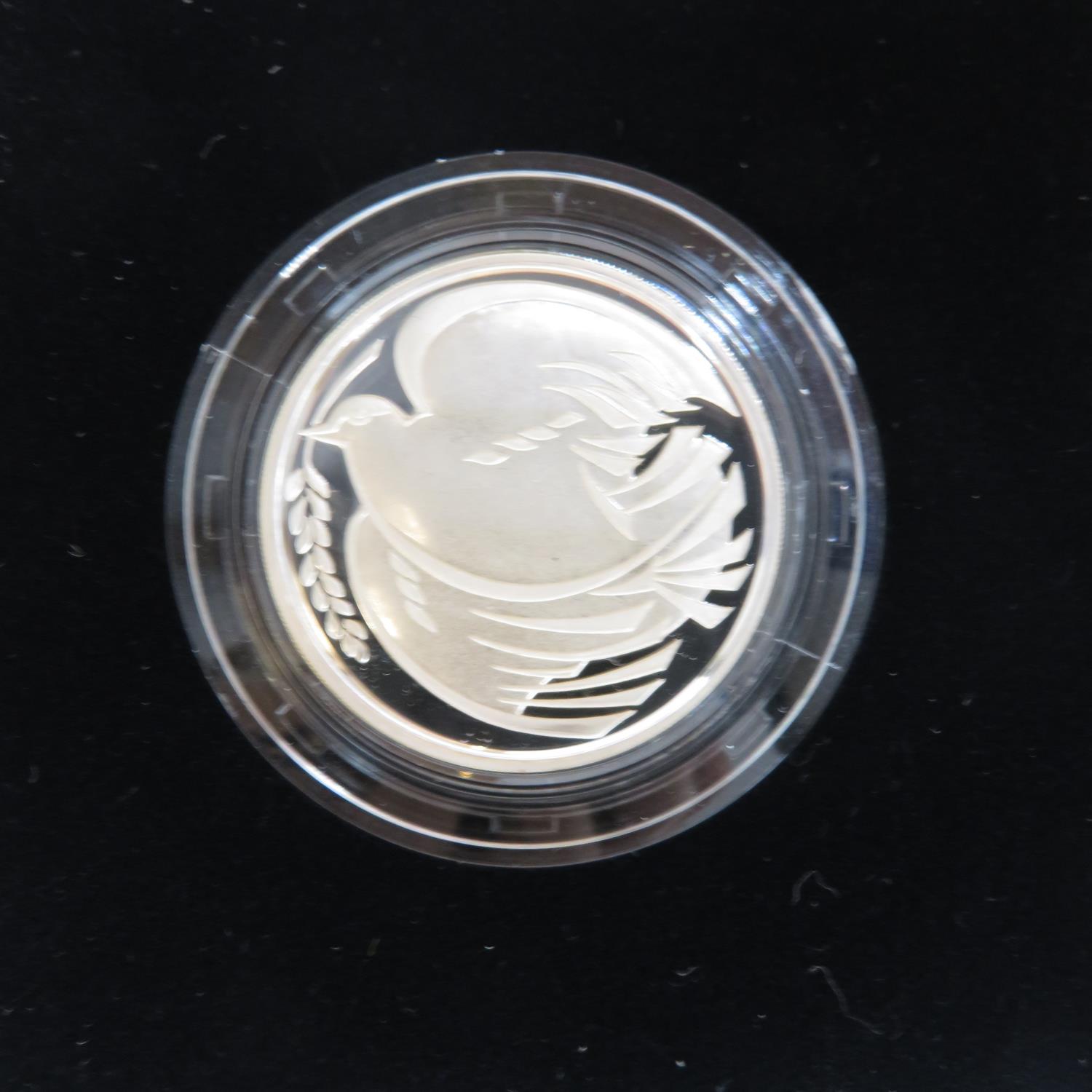 Royal Mint UK silver proof £200 1995 UN 1996 Games 1995 WWII 1996 Football and 1997 in original - Image 6 of 6