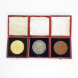 3x Victorian Diamond Jubilee Medallions for 1887