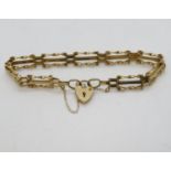9ct gold gate bracelet 5.4g