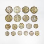 Edwardian half crowns 1902 1903 1906 1907 1909 1910 Florins 1907 1910 shillings 1906 1907 x2 1909