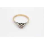 18ct gold vintage diamond ring size L
