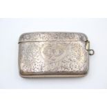 Antique Hallmarked 1878 Birmingham STERLING SILVER Vesta / Match Case (42g)