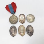 Imperial Service medal George Arthur Harris along with other silver Athletic medals