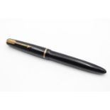 Vintage PARKER Duofold Black FOUNTAIN PEN w/ 14ct Gold Nib WRITING