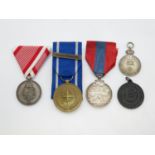 Mixed collection of medals