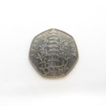 Circulated original 2009 Kew Gardens 50p coin