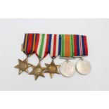 5 x WW2 Medals Inc Burma, Italy, France & Germany Stars Etc