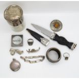 Selection of silver jewellery and other HM silver pieces