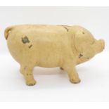 9" x 5" high cast iron pig money bank