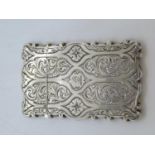 3" x 2" silver card case