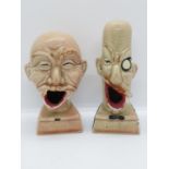 2x character heads for cocktail sticks or matches 4.5" high