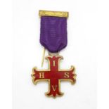 HM silver Masonic medal