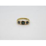 18ct sapphire and diamond ring size K