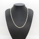 20" pearl necklace with gold clasp