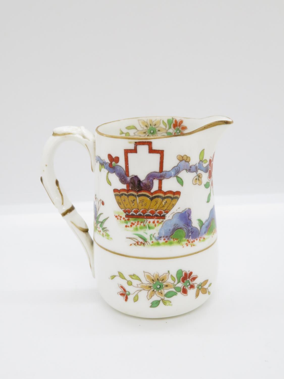 3x pieces of Royal Worcester black mark hand painted coffee pot 6" high milk jug 2.5" high and sugar - Image 6 of 7