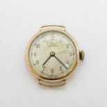 Record 9ct gold 3/4" watch 13.5g working
