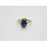 9ct gold ring size P 3.2g