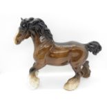 8" Beswick shire horse