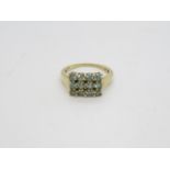 9ct gold size P ring 3.7g