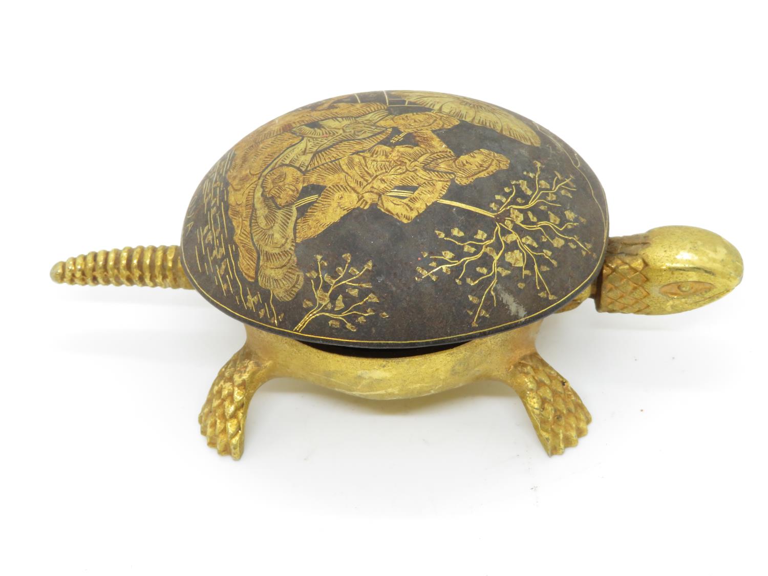 Brass tortoise desk bell - Image 2 of 5