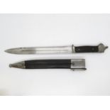 Very rare Weyersberg Kirschbaum and Cie bayonet with locking sheath - possibly for a Luger