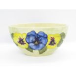 Moorcroft oval bowl 6.5" x 3.5" x 4" high