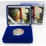 1952 Golden Jubilee 2002 silver proof coin boxed with outer sleeve