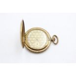 Vintage Gents RAJAH Rolled Gold Full Hunter POCKET WATCH Hand-Wind WORKING (80g)