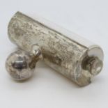 HM English silver roller blotter