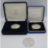 3x silver proof coins and one extra silver proof coin iin blister pack