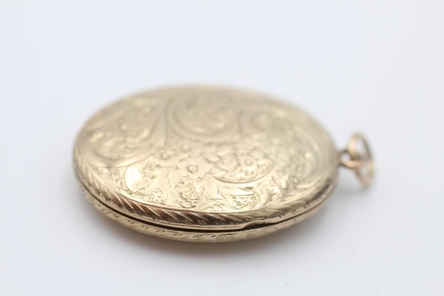 9ct gold antique foliate locket (8.3g) - Image 2 of 4