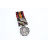 5 Bar Queens South Africa Medal To 5959 Pte H Thornton Worcestershire Regiment