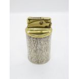 HM silver bark effect 3" table lighter