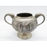 4" Indian silver pot