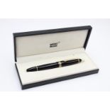 MONTBLANC Meisterstuck No.146 Black FOUNTAIN PEN w/ 14ct White Gold Nib WRITING