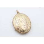 9ct gold antique foliate locket (8.3g)
