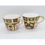 Pair of Royal Crown Derby coffee cups pattern 2451