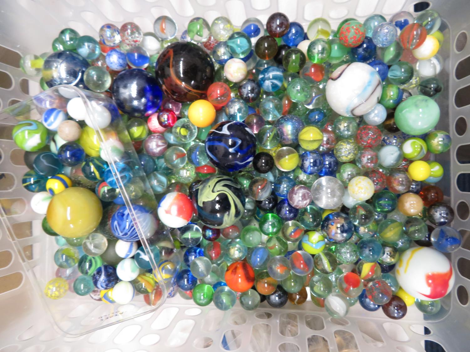 Large collection of marbles
