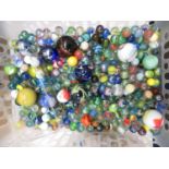 Large collection of marbles