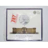 Royal mint Buckingham palace 2015 sealed £100 fine silver coin